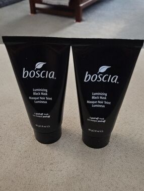 boscia Luminizing Black Peel-Off Mask Duo — Black Tubes 2.8 Oz Each